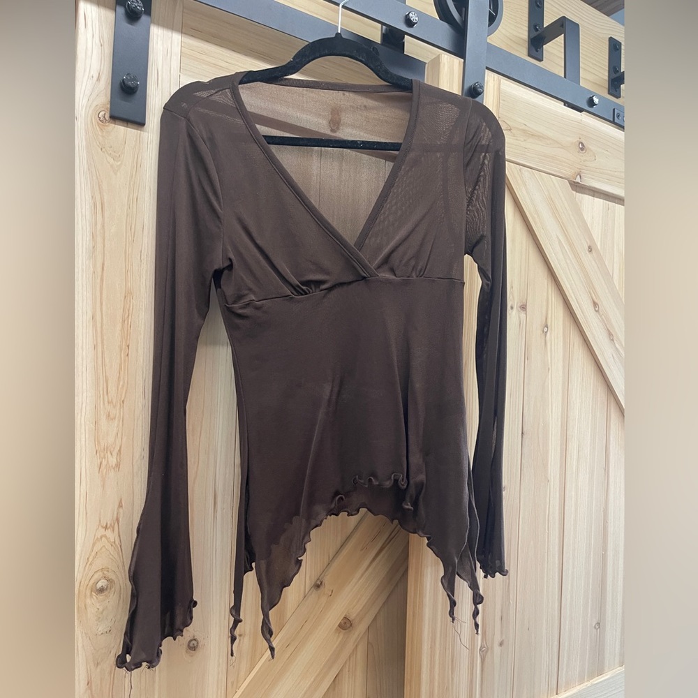 Sheer Y2K Top